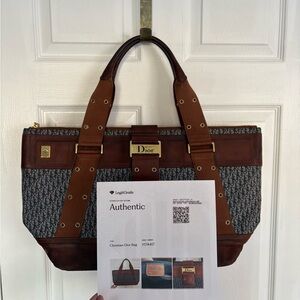 Vintage Christian Dior Street Chic Trotter Tote Bag